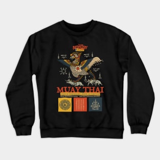 Vintage Muay Thai Tattoo Hatsadiling Crewneck Sweatshirt